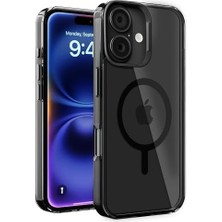 Eco Lounge 16 Için Cyrstal+ Serisi ile Uyumlu Metal Lens Korumalı ve Metal Tuş Takımlı Hybrid Materyal Kılıf Kapak (Siyah, 16)