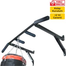 Normadia Siyah Duvara Monte Güçlü Barfiks – 80-100 Cm, Dayanıklı ve Pratik Kullanım