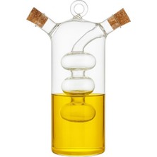 Eco Lounge Çift Hazneli Cam Premium Yağdanlık & Sirkelik -360ML Zarif ve Şık Tasarım