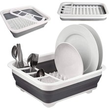 Eco Lounge Katlanabilir Bulaşık Kurutmalık ve Tabaklık, Akordiyon Tasarım