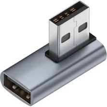 Doksan Derece USB Çevirici 10 Gbps Dik USB Çevirici L USB Dişi Erkek Dönüştürücü