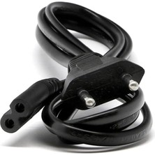 Eco Lounge Ps5/ Ps4/ Ps3 / Xbox Series S-X Uyumlu 2 Pinli 1.5 Metre Güç Kablosu Teyp Fişi, Radyo Fişi, LED Tv Elektrik Fişi 2pin Güç Kablosu