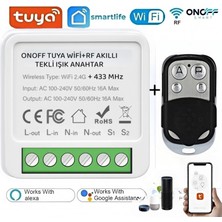 Onoffsmart Tuya Wifi+Rf Ir Akıllı Tekli Işık Anahtar 16 Amper