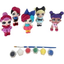Tarçın Boyama Atölyesi Lol Bebek Taş Boyama Seti 5 Adet