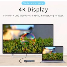 Eco Lounge Tr-12 5 Port Uyumlu Hub Type-C To 4K Hdtv - 100MBPS Ethernet - 2AD Usb3.0 - Pd 20V3A Hızlı Şarj