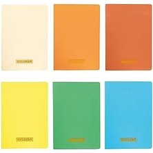 Eco Lounge Notes 17X24 cm Karton Kapaklı Iplik Dikişli Defter, 32 Yaprak, 6'lı Paket, Renkli