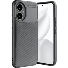Honor 400 ile Uyumlu Silikon Kılıf Tpu Negro Silikon Ultra Slim Fit Kılıf Ile Uyumlu Karbon Delux Kılıf (Gri)