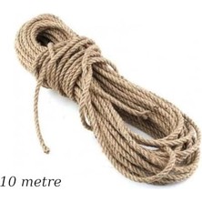 Eco Lounge 10 Metre Doğal Jüt Ip – Hasır Dekoratif Ip | El Sanatları, Paketleme, Bahçe ve Hobi Kullanımı Için Dayanıklı Halat