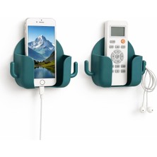 Eco Lounge 2’li Duvar Askısı Telefon ve Kumanda Standı, Yapışkanlı Çok Amaçlı Saklama Askısı, Kablo ve Kulaklık Organizeri