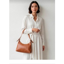 Kadın Günlük Model Ayarlanabilir Askılı Kol ve Omuz Çantası Taba