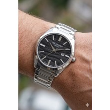 Lee Cooper 41MM, Siyah Dokulu Kadran, Çelik Kordon, Modern ve Şık Erkek Kol Saati