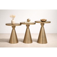 Valda 3 Lü Class Sarı Boyalı Aynalı Zigon