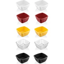 Ztf Global Trade 10 Adet Kırılmaz Sosluk – Kahvaltılık, Reçellik, Meze ve Tatlı Servis Kabı | Isıya Dayanıklı Polikarbon Mini Kase | Ev ve Restoran Için