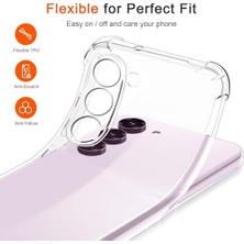 Galaxy S23 Uyumlu Darbe Önleyici Sararmaya Dayanıklı Airbag Korumalı Ultra Slim Tpu Şeffaf Silikon Kılıf (Şeffaf, Galaxy S23)