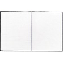 Eco Lounge Şerit Yer Işaretli Yönetici Defteri, 1-Konu, Orta/üniversite Kuralı, Siyah Kapak, (75) 10,75 x 8,5 Yaprak