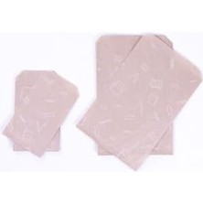 Eco Lounge Kırtasiye Desenli 50 Adet Kraft Kese Kağıdı, 11X20 cm