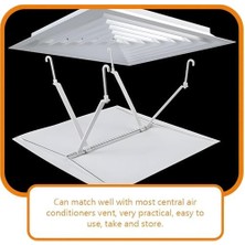 Klima Yönlendirici, Ayarlanabilir Hava Akış Kontrol Cihazı, Klima Üfleme Yönünü Değiştirme Aparatı, Ofis ve Ev Kullanımı Için Ideal Klima Aksesuarı, Direkt Hava Akışını Engelleyen Pratik