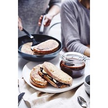 Eco Lounge Sert Anodize Sağlıklı Seramik Yapışmaz Kızartma Tavası, 24 Cm, Pas Içermez, Indüksiyonlu Ocaklara Uygun, Bulaşık Makinesinde Yıkanabilir, Fırına Dayanıklı, Siyah