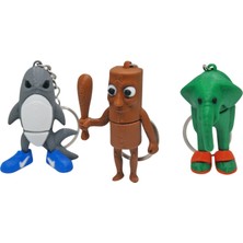 Uztech Tung Tung Tung Sahur ve Arkadaşları Eklemli Anahtarlık Seti