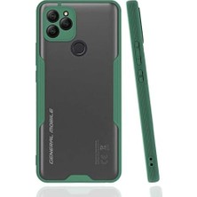 Mobile Gm 22 Uyumlu Kılıf Kamera Korumalı Mat Silikon Platin- Yeşil