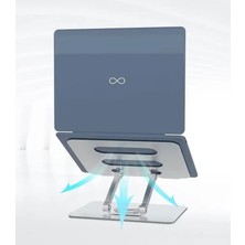 Eco Lounge 360 Derece Sonsuz Pozisyonda Dönebilen Katlanabilir Metal Alaşımlı Yükseklik ve Açı Ayarlı Kaydırmaz Telefon ve Tablet Standı (Tablet Standı N03)