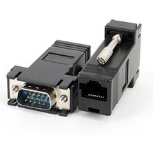 Eco Lounge 5059 RJ45 VGA Ekleme Ek 30 Metre Uzatıcı Cat5/6 Monitör Extender (2 Adet)