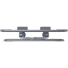 Eco Lounge Taşınabilir Katlanabilir Folding Alüminyum Notebook Stand Alüminyum Ayarlanabilir Açı ve Katlanabilir Portatif Rahat Kullanım 11 Inç 17 Inç Dizüstü Bilgisayar ve Laptop Stant | Wg3