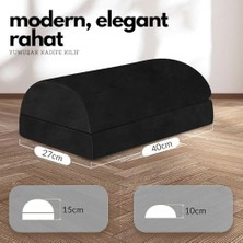 Eco Lounge Ergonomik Visco Ayak Minderi, Oyun Koltuğu ve Ofis Koltuğu Için Anti Alerjen Ayak Yastığı, Ayak Koyma Yeri Taburesi, Çok Amaçlı Rahatlatıcı Yarım Silindir Iki Parça Masa Altı Ayak Desteği