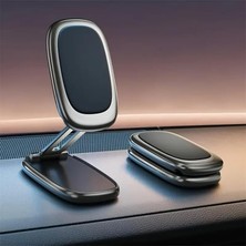 Eco Lounge 360 Derece Dönebilen Alaşımlı Metal Katlanabilir Mıknatıslı Magnetik Masaüstü ve Araç Içi Cam ve Göğüse Yapışabilen Kutu Içerişindeki Metal Aparatlar Ile Beraber Telefon Tutucusu ve Telefon Standı 033