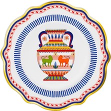 Baci Milano Dolce Vita 6'lı Amhora Pasta Tabağı 21 cm Porselen