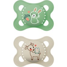 Smiggle Mam Original Matte Baby Emzik 0-6 Ay 2’li – Bpa’sız Silikon & Sterilize Kutulu