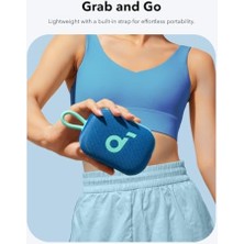 Eco Lounge By Select 4 Go, 20 Saat Ultra Oynatma Süresi, 5W Güçlü Ses, IP67 Tam Koruma ve Yüzerlik, Hafiflik ve Kayış Tasarım, Her Yere Taşıması Kolay, Kablosuz Eşleştirme (Tws), Mavi