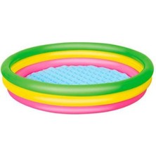 Bestway Şişme Tabanlı 3 Boğumlu Havuz 152X30 Cm, Eğlence ve Serinlik Için Idealdir