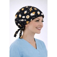 Dr. Mitra Cerrahi Bone Medikal Doktor Hemşire Hastane Bonesi Unisex -Ay Kuzu Desen