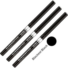 Avon Glimmerstick Asansörlü Göz Kalemi (Blackest Black) - Üçlü Set