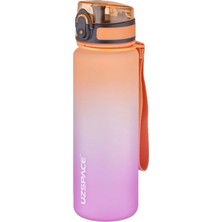 Normadia 500ML Turuncu-Mor Çift Renk Softtouch Tritan Su Matara