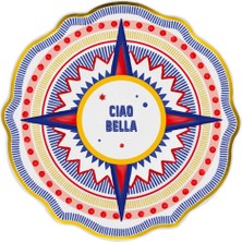 Baci Milano Dolce Vita 6'lı Ciao Bella Servis Tabağı 27 cm Porselen