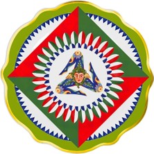 Baci Milano Dolce Vita 6'lı Trinacria Pasta Tabağı 21 cm Porselen