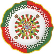 Baci Milano Dolce Vita 6'lı Geometries Servis Tabağı 27 cm Porselen