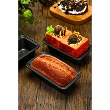 Liground Karbon Çelik Baton Dikdörtgen Kek & Ekmek Kalıbı Yapışmaz Ekmek Kalıbı Fırın Airfryer Fırın Kalıbı