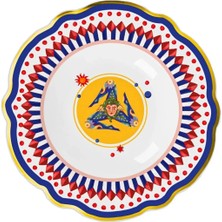 Baci Milano Dolce Vita 6'lı Trinacria Çukur Tabak 23 cm Porselen