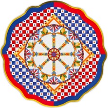 Baci Milano Dolce Vita 6'lı Wheel Servis Tabağı 27 cm Porselen