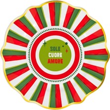 Baci Milano Dolce Vita 6'lı Amore Pasta Tabağı 21 cm Porselen