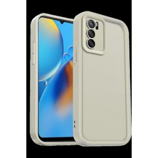 Marsilyan Oppo A16 Kılıf Viera Silikon - Krem