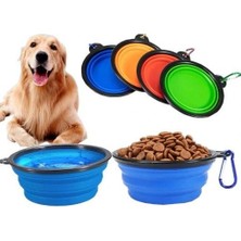 Pazarcan Katlanabilir Kedi Köpek Mama-Su Kabı