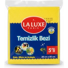 Sarı Laluxe 5'li Temizlik Bezi