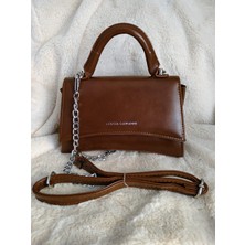 Tuel Kavisli Kesim Zincir Detaylı Kadın El&omuz Çantası