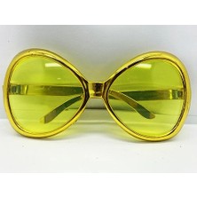 Pazarcan Altın Renk Yeşilçam Nostalji 80LI Yıllar 90LI Yıllar Parti Gözlüğü 7X16 cm