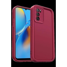 Marsilyan Oppo A16 Kılıf Viera Silikon - Bordo