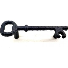 Pazarcan Lounge Antika Tarz Dekoratif Pirinç Anahtar Şeklinde Kapı Çekme Kolu, Mobilya, Sandık, Kutu Kul